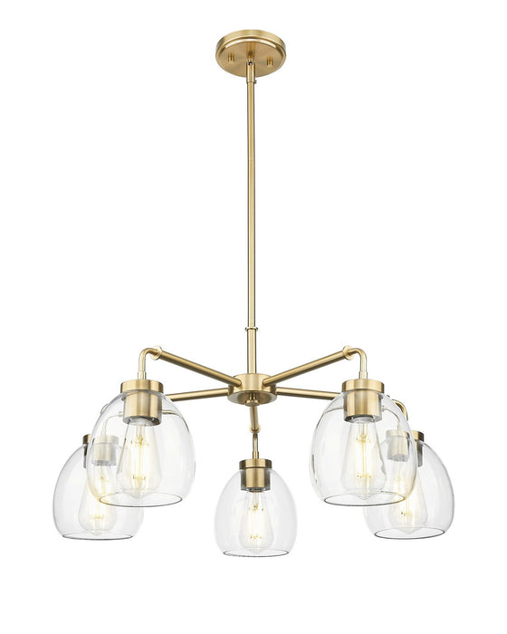 Acclaim Lighting IN20063BR Five Light Chandelier, Brass