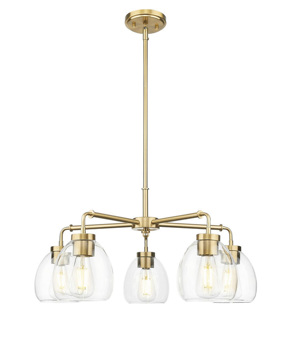Acclaim Lighting IN20063BR Five Light Chandelier, Brass