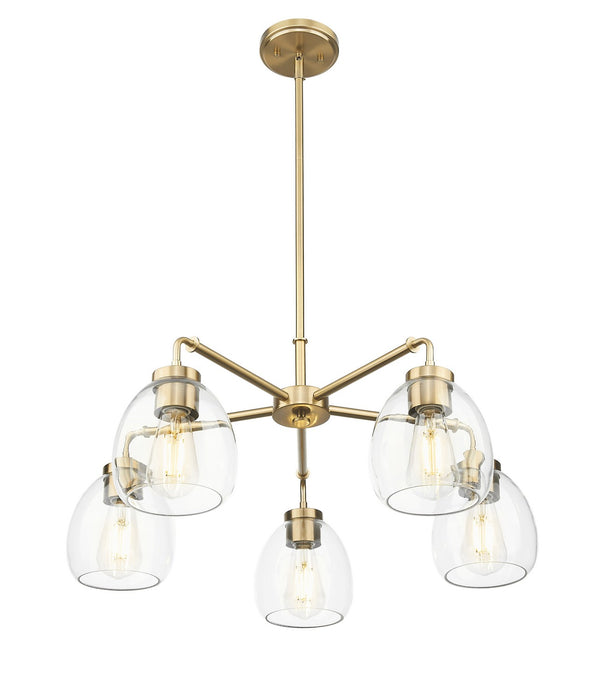 Acclaim Lighting IN20063BR Five Light Chandelier, Brass