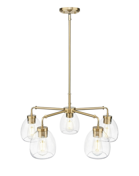 Acclaim Lighting IN20063BR Five Light Chandelier, Brass