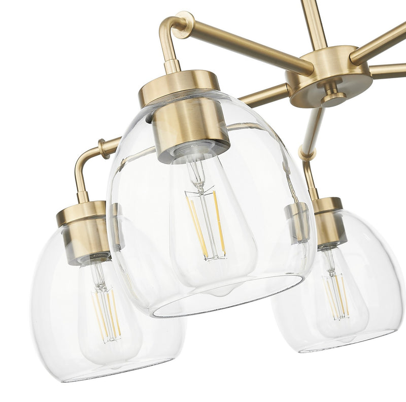 Acclaim Lighting IN20063BR Five Light Chandelier, Brass