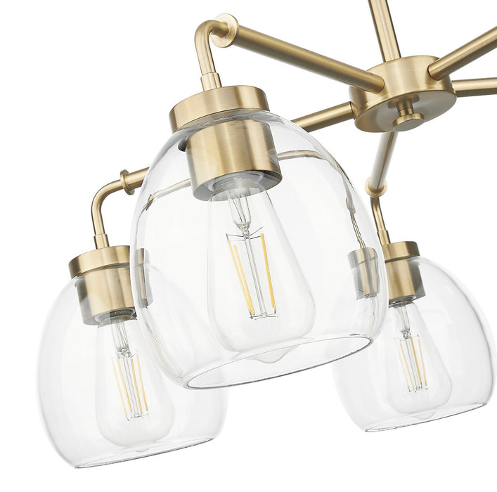 Acclaim Lighting IN20063BR Five Light Chandelier, Brass