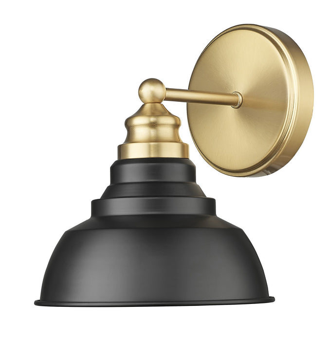 Acclaim Lighting IN40026BK One Light Wall Sconce, Matte Black and Brass
