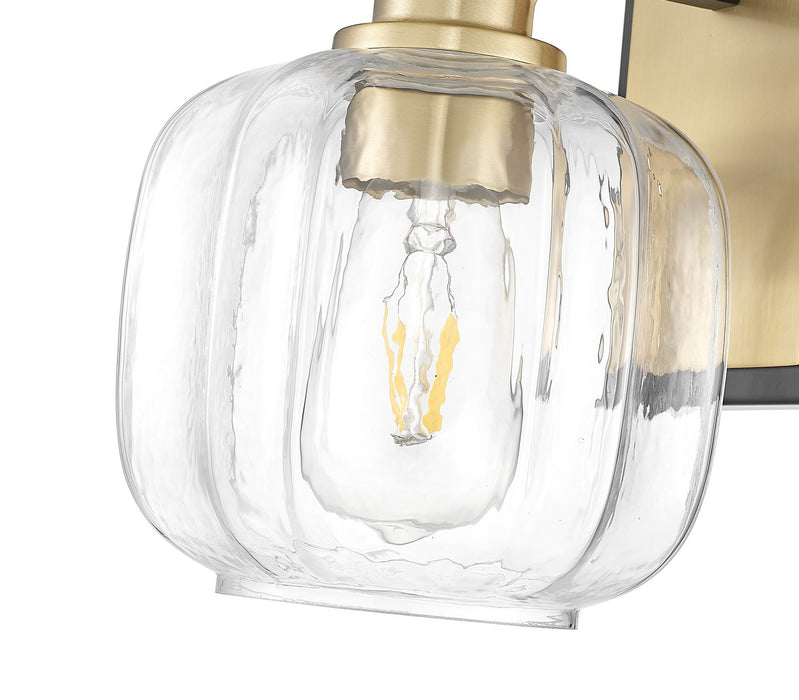 Acclaim Lighting IN40030BK One Light Wall Sconce, Matte Black and Brass