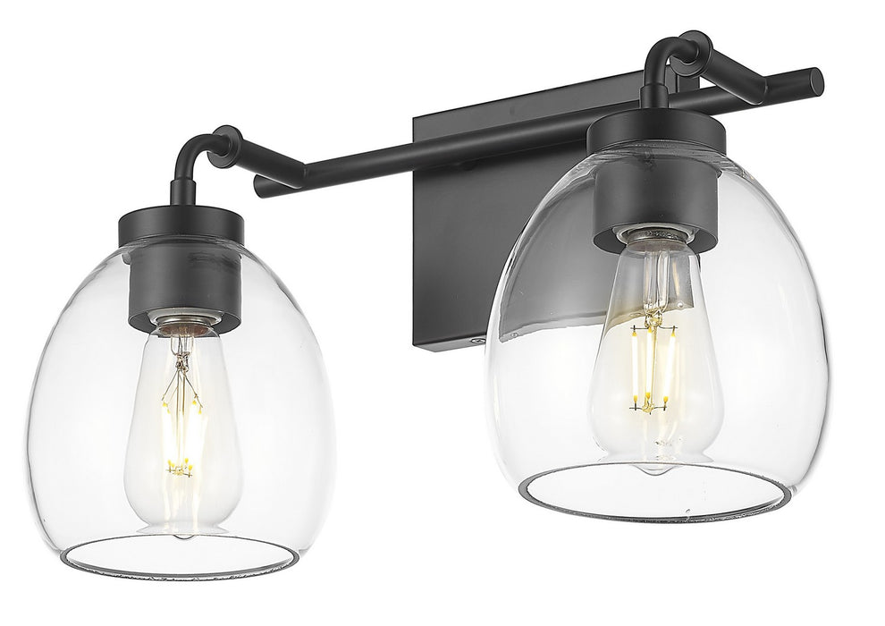Acclaim Lighting IN40061BK Two Light Vanity, Matte Black