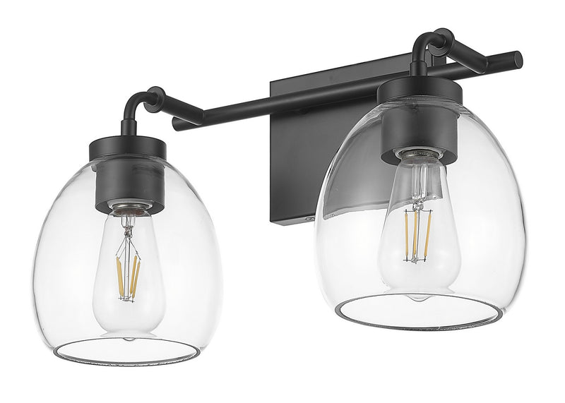 Acclaim Lighting IN40061BK Two Light Vanity, Matte Black