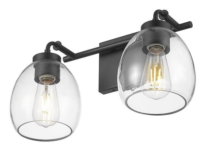 Acclaim Lighting IN40061BK Two Light Vanity, Matte Black