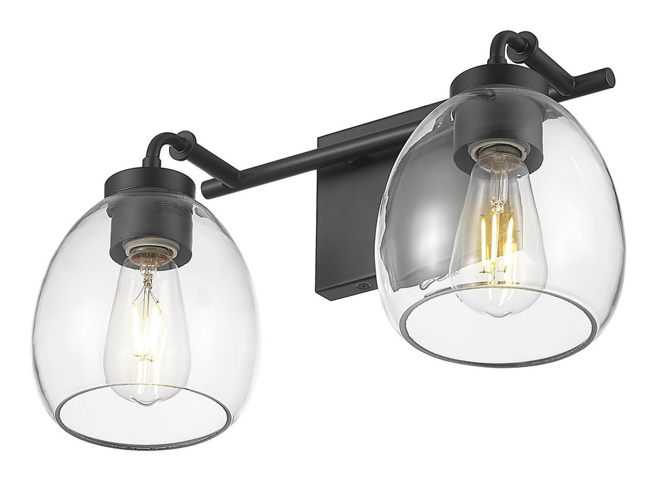 Acclaim Lighting IN40061BK Two Light Vanity, Matte Black