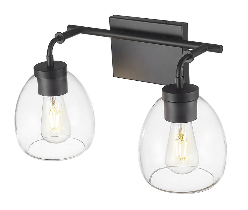 Acclaim Lighting IN40061BK Two Light Vanity, Matte Black