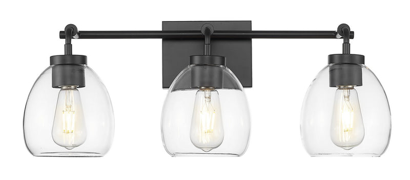 Acclaim Lighting IN40062BK Three Light Vanity, Matte Black