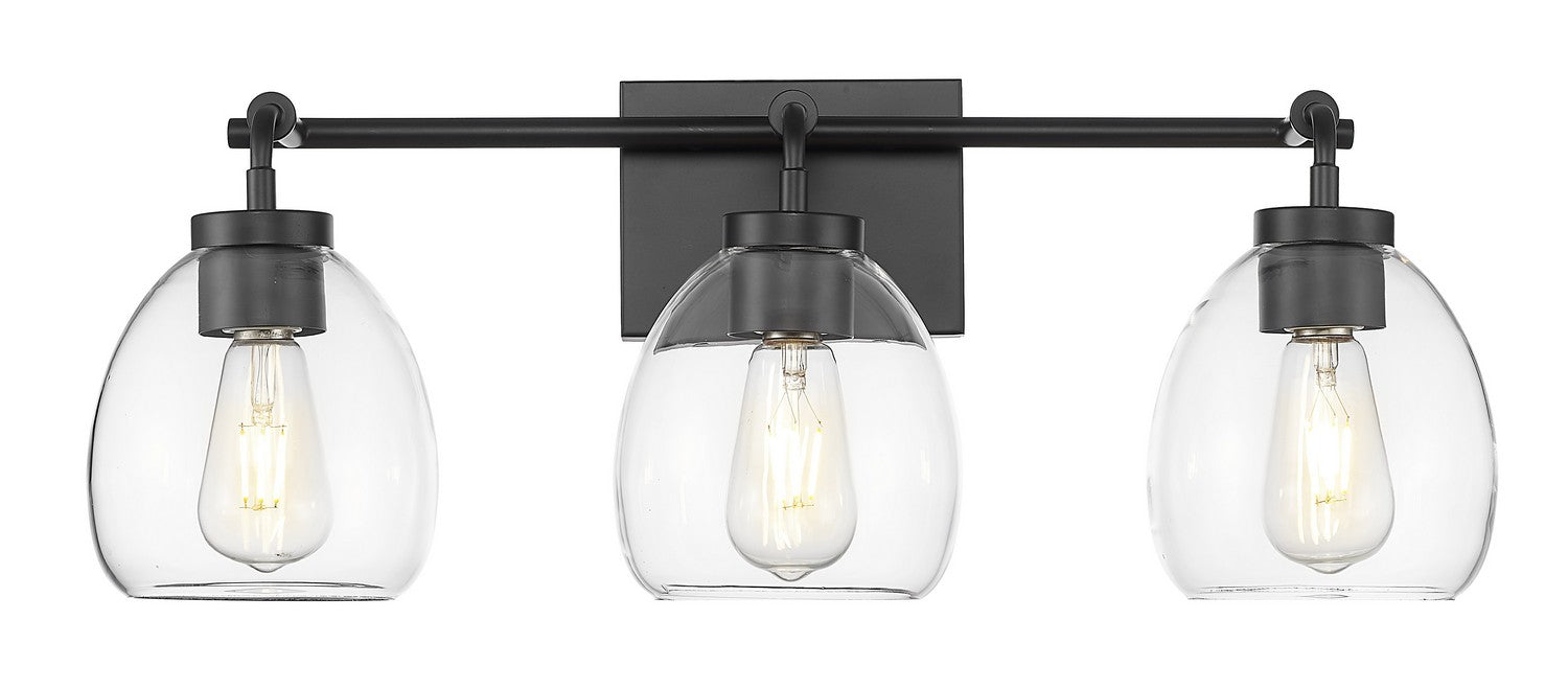 Acclaim Lighting IN40062BK Three Light Vanity, Matte Black