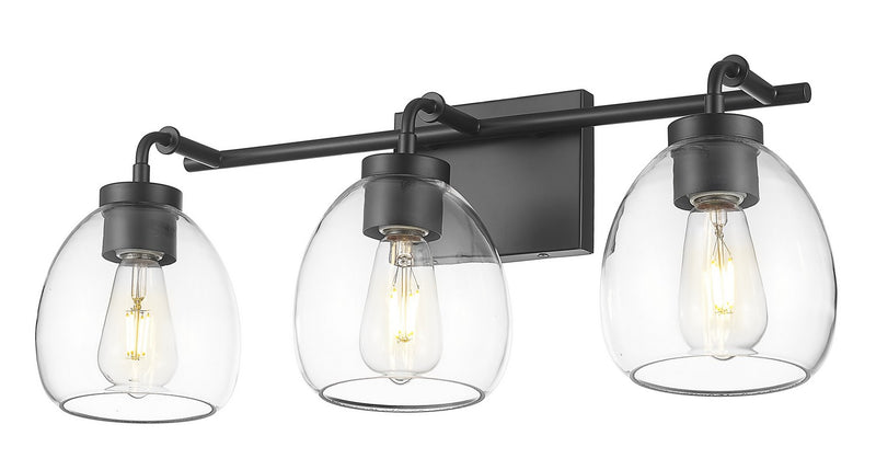 Acclaim Lighting IN40062BK Three Light Vanity, Matte Black