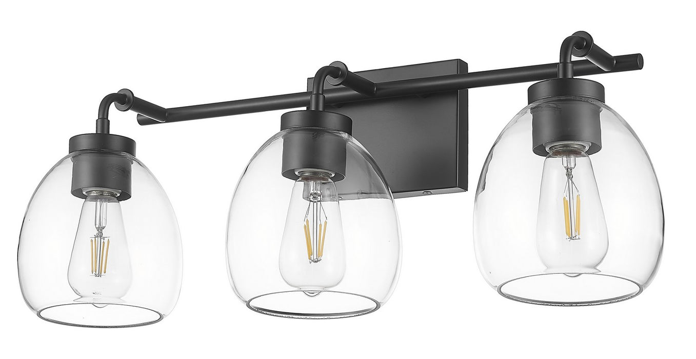 Acclaim Lighting IN40062BK Three Light Vanity, Matte Black