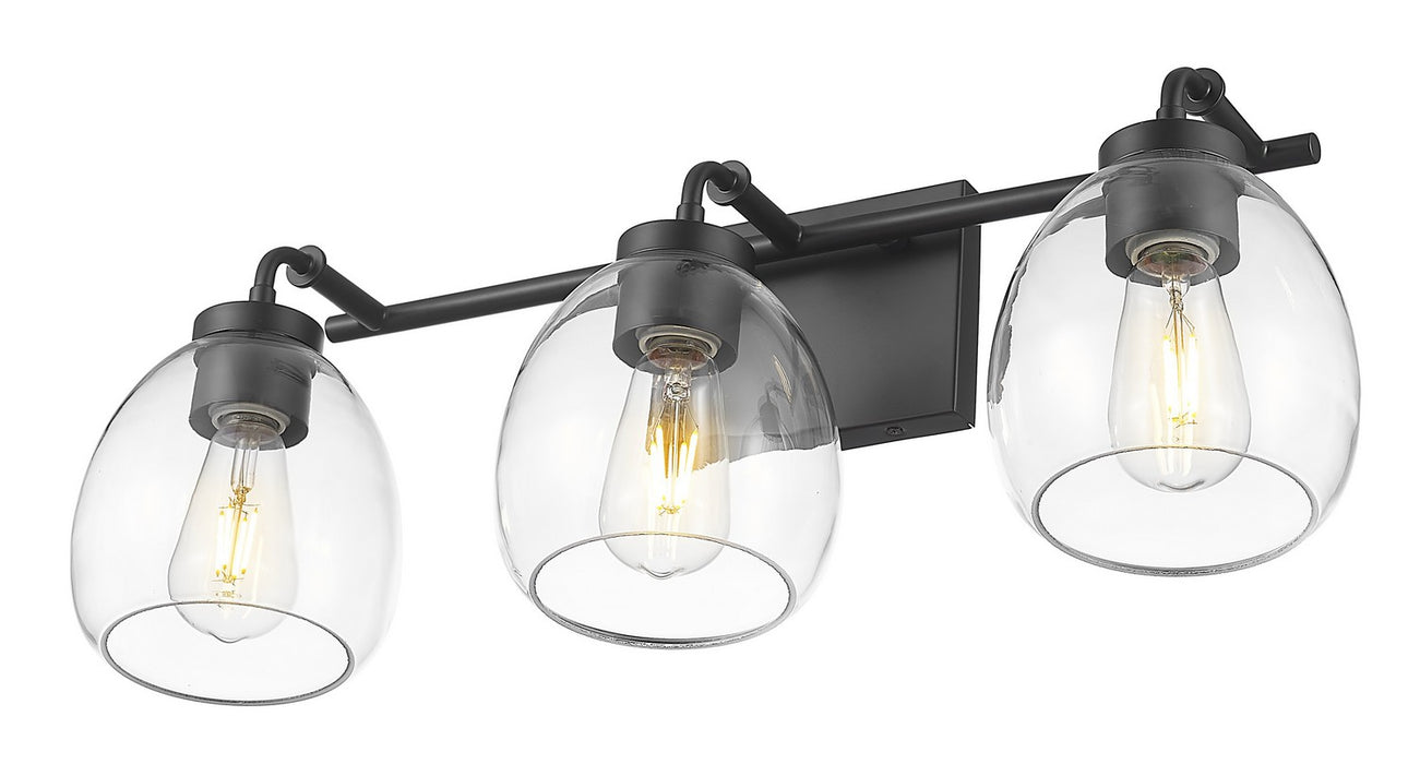 Acclaim Lighting IN40062BK Three Light Vanity, Matte Black