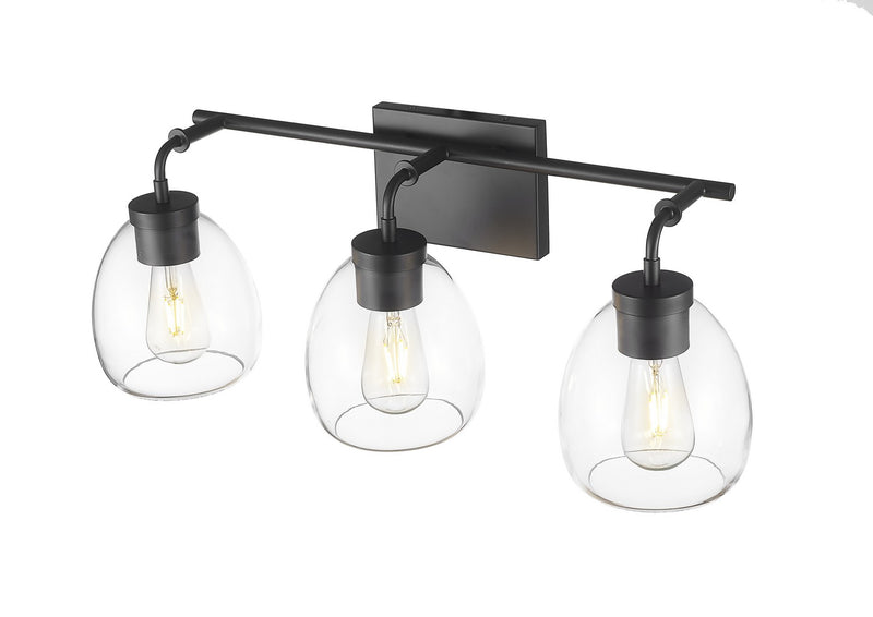 Acclaim Lighting IN40062BK Three Light Vanity, Matte Black