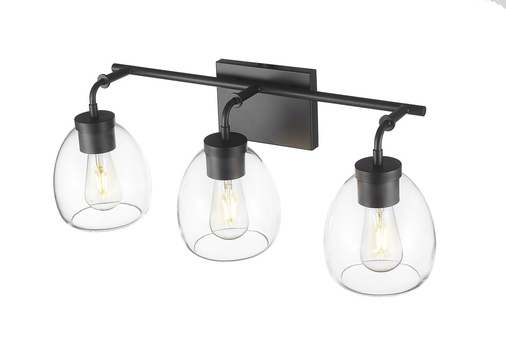 Acclaim Lighting IN40062BK Three Light Vanity, Matte Black