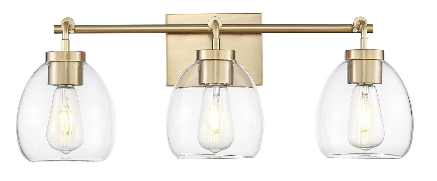 Acclaim Lighting IN40062BR Three Light Vanity, Brass