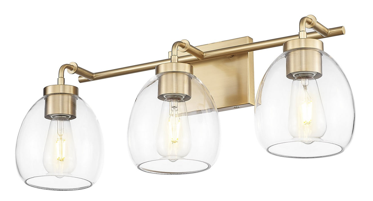 Acclaim Lighting IN40062BR Three Light Vanity, Brass