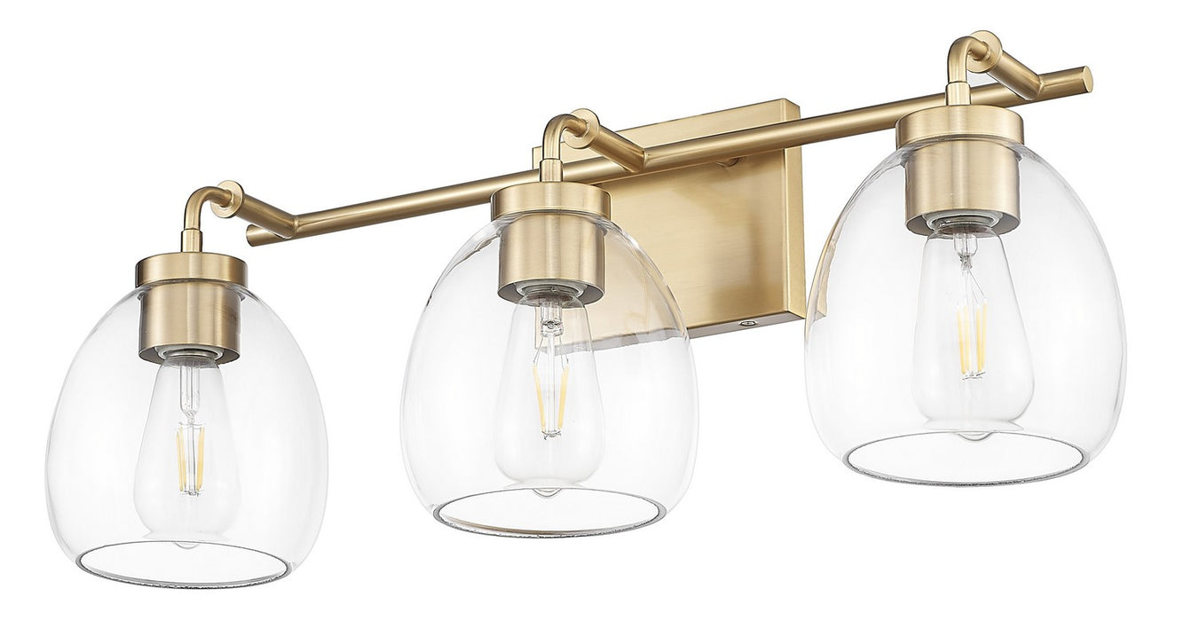 Acclaim Lighting IN40062BR Three Light Vanity, Brass