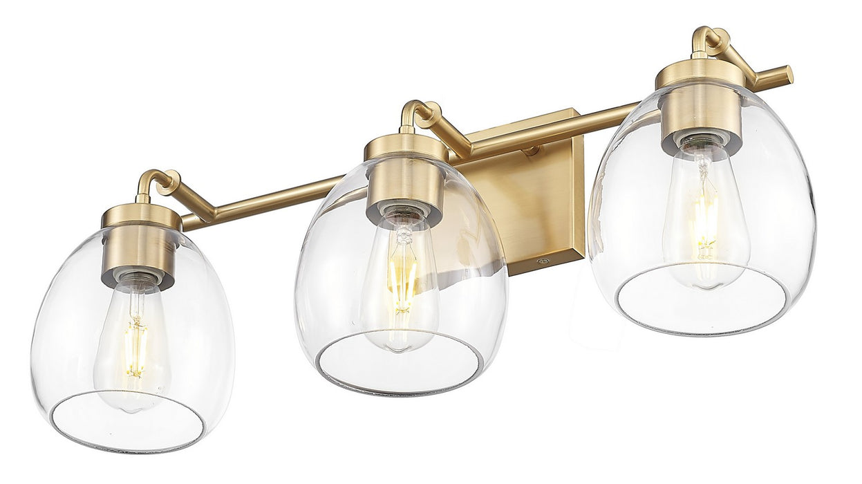 Acclaim Lighting IN40062BR Three Light Vanity, Brass