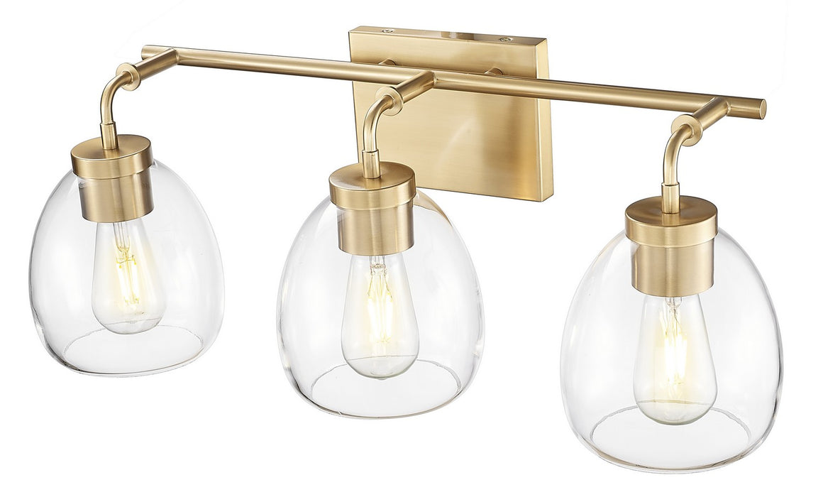 Acclaim Lighting IN40062BR Three Light Vanity, Brass